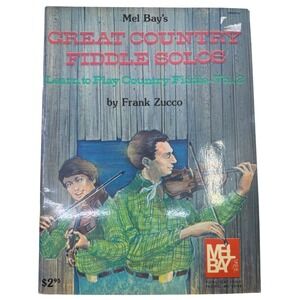 Mel Bay Great Country Fiddle Solos Vol 2 Frank Zucco 1981 Country Violin‎ Book